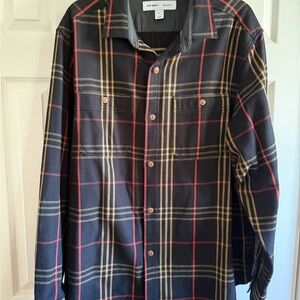Old Navy Black Plaid Ultra Thick Flannel